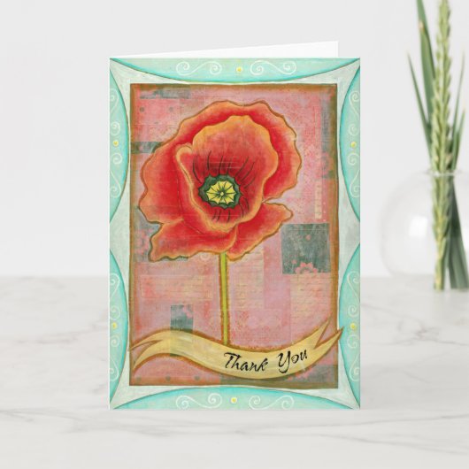 Poppy Greeting Card カード (正面)