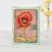 Poppy Greeting Card カード (黄色い花)
