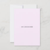 Poppy Heaven Wedding Invitation 招待状 (裏面)