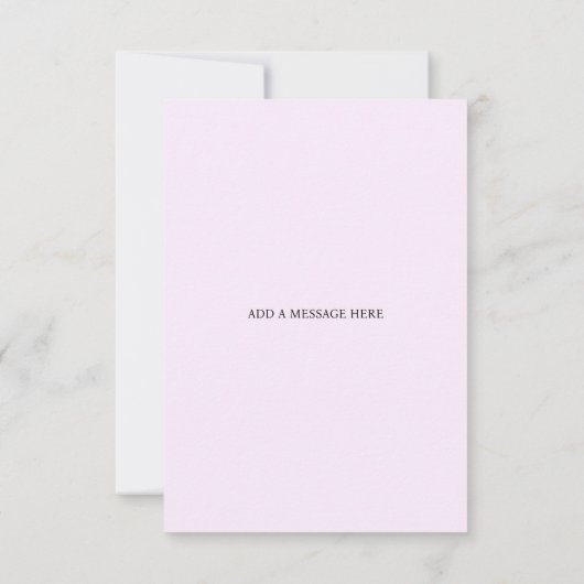 Poppy Heaven Wedding Invitation 招待状 (裏面)