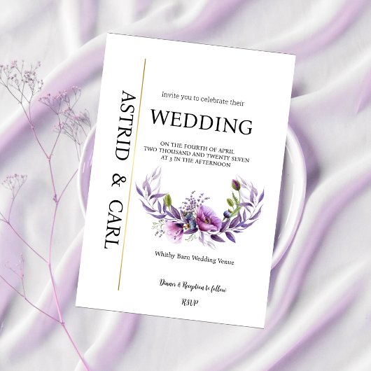 Poppy Heaven Wedding Invitation 招待状