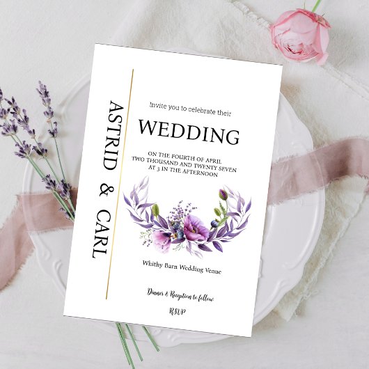 Poppy Heaven Wedding Invitation 招待状