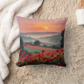 Poppy Landscape. クッション (ブランケット)