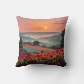 Poppy Landscape. クッション (裏面)
