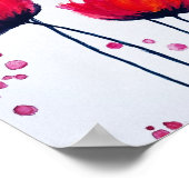 Poppy Love Canvasポスター(8x10) ポスター (角)