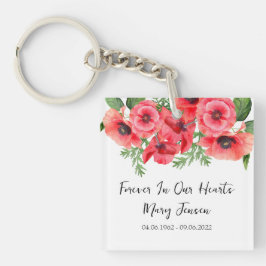 Poppy Memorial Funeral Photo Keychain キーホルダー