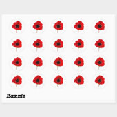 POPPY of Remembrance ラウンドシール (シート)