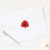 POPPY of Remembrance ラウンドシール (封筒)
