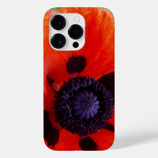 Poppy Orange Flower Photo Case-Mate iPhoneケース (裏面)