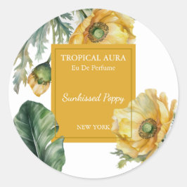 Poppy Perfume Label ラウンドシール
