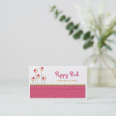 Poppy Pink名刺 名刺 (スタンド正面)