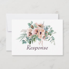 Poppy Radiance Wedding RSVP/Response 出欠カード