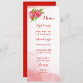 Poppy Waterカラーメニュー メニュー (正面/裏面)