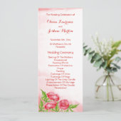 Poppy Waterカラー結婚式 プログラム (スタンド正面)