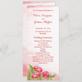 Poppy Waterカラー結婚式 プログラム (正面/裏面)