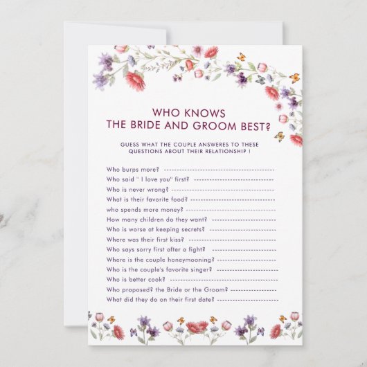 Poppy Who Knows the Bride and Groom Best Game (正面)