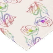 Poppyesの花柄パターン。 ケシ テーブルクロス (アングル)