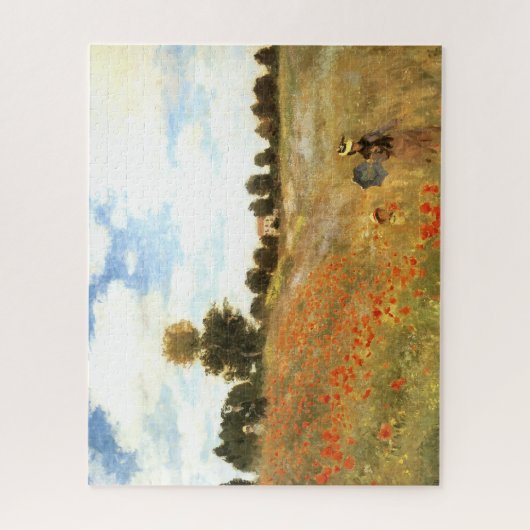 "Poppyfield" by Monet Fine Art Jigsaw ジグソーパズル (縦)