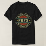 Pops Because Grandpa is for Old Guys Father's Day Tシャツ<br><div class="desc">Get this funny saying outfit for your special proud grandpa from granddaughter, grandson, grandchildren, on father's day or christmas, grandparents day, or any other Occasion. show how much grandad is loved and appreciated. A retro and vintage design to show your granddad that he's the coolest and world's best grandfather in...</div>