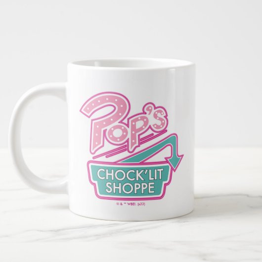 POP's Chock'lit Shoppe Pinkロゴ ジャンボコーヒーマグカップ (左)