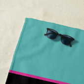 POP's Chock'lit Shoppe Pinkロゴ ビーチタオル (インサイチュ)