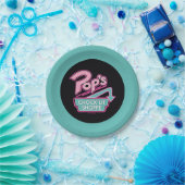 POP's Chock'lit Shoppe Pinkロゴ ペーパープレート (パーティー)