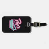 POP's Chock'lit Shoppe Pinkロゴ ラゲッジタグ (正面横)