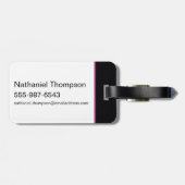 POP's Chock'lit Shoppe Pinkロゴ ラゲッジタグ (裏面横)