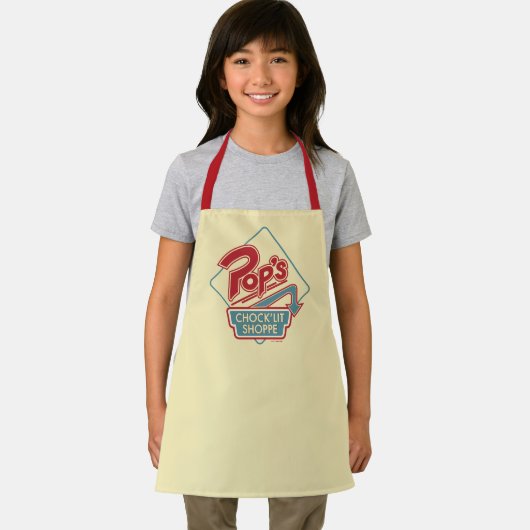 POP's Chock'lit Shoppe Redロゴ エプロン (インサイチュ)