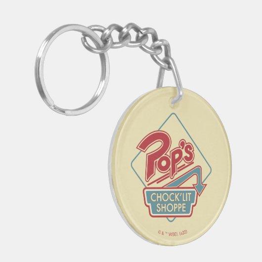 POP's Chock'lit Shoppe Redロゴ キーホルダー (正面左)