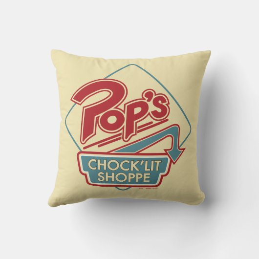 POP's Chock'lit Shoppe Redロゴ クッション (裏面)