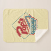 POP's Chock'lit Shoppe Redロゴ シェルパブランケット (正面(横))