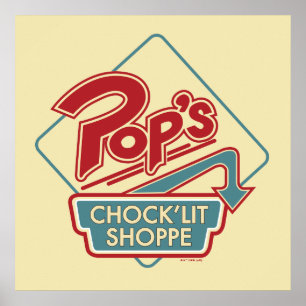 POP's Chock'lit Shoppe Redロゴ ポスター