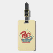 POP's Chock'lit Shoppe Redロゴ ラゲッジタグ (正面縦)
