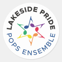 Pops Ensemble Sticker (Circle Logo) ラウンドシール
