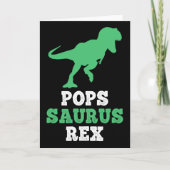 Pops-saurus Rex Dino Dinosaur Funny Popssaurus  カード (正面)