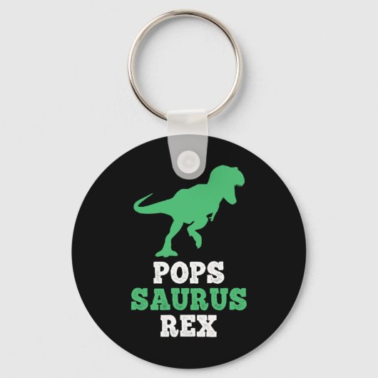 Pops-saurus Rex Dino Dinosaur Funny Popssaurus  キーホルダー (正面)