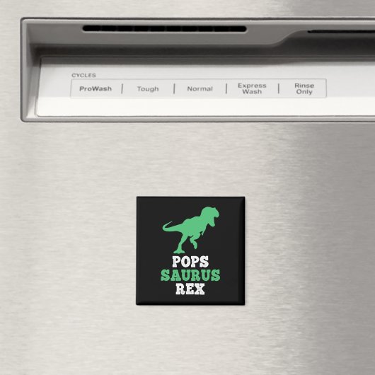 Pops-saurus Rex Dino Dinosaur Funny Popssaurus  マグネット (インサイチュ (食洗機))