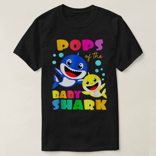 Pops Shark Pops Shark Family Mother's Day  Tシャツ (デザイン正面)
