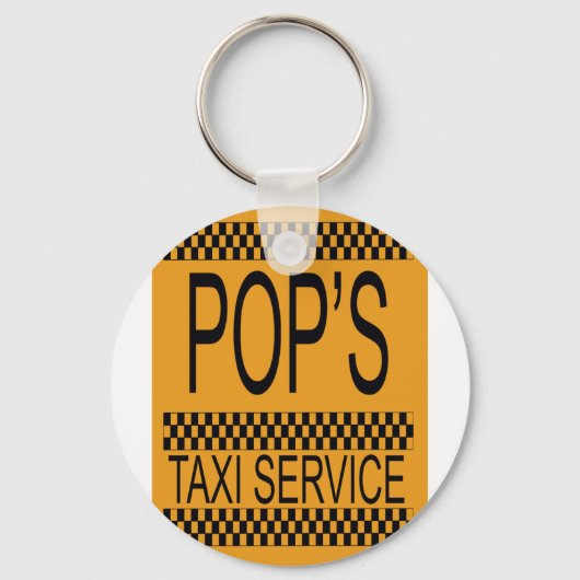 Pop's Taxi Service キーホルダー (正面)