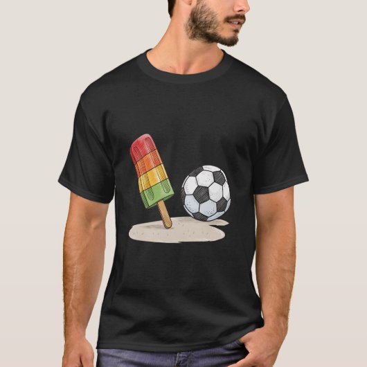 Popsicle and soccer ball tシャツ (正面)