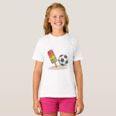 Popsicle and soccer ball tシャツ (正面フル)