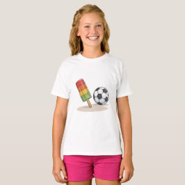 Popsicle and soccer ball tシャツ