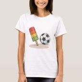 Popsicle and soccer ball tシャツ (正面)