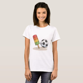 Popsicle and soccer ball tシャツ