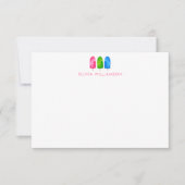 Popsicle Baby Showerありがとう サンキューカード (正面)