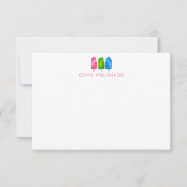 Popsicle Baby Showerありがとう サンキューカード