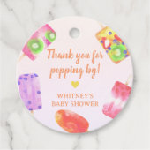 Popsicle Baby Showerをありがとう フェイバータグ (正面)