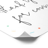 Popsicle Baby Shower Thank 来 for ポスター (角)