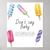 Popsicle - Don't say baby ポスター (正面)